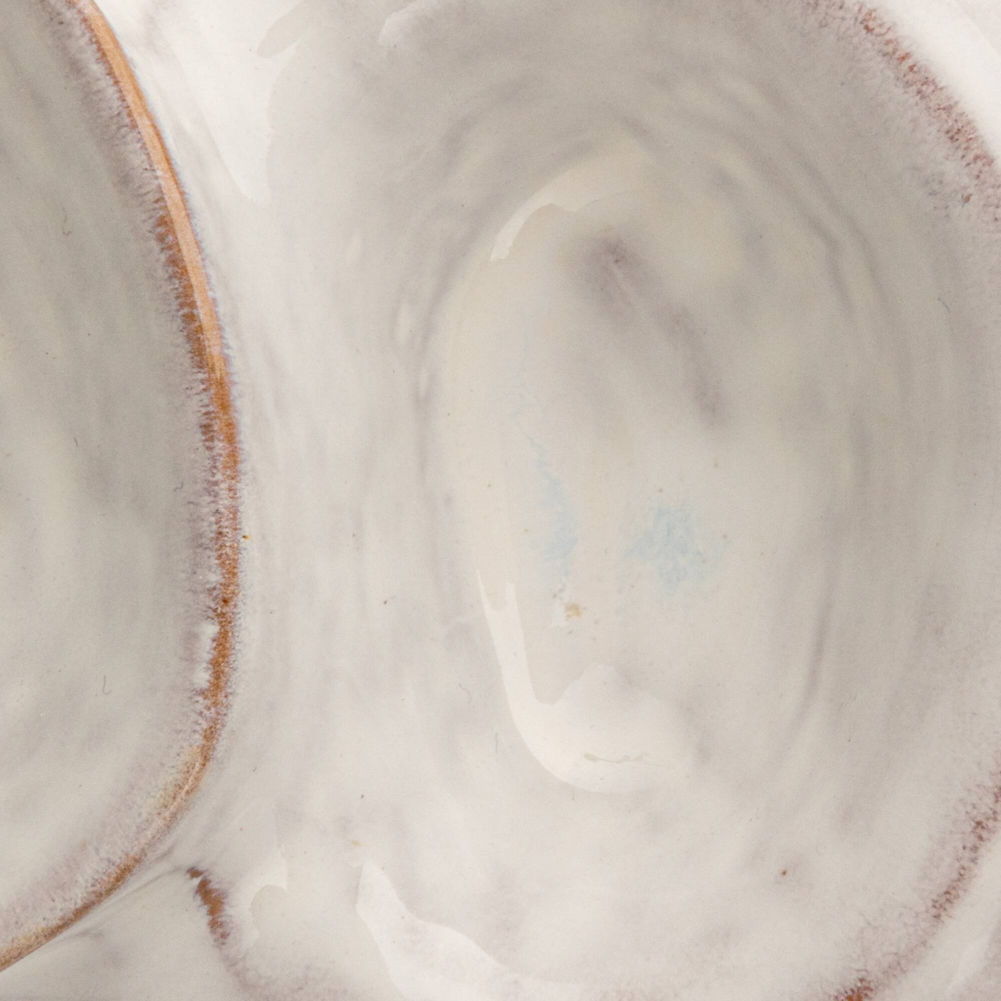 Hello Honey® 8" White Dual Harmony Stoneware Pedestal Dish
